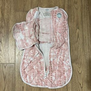 Dreamland Baby Weighted Swaddle in Pink Tie-dye